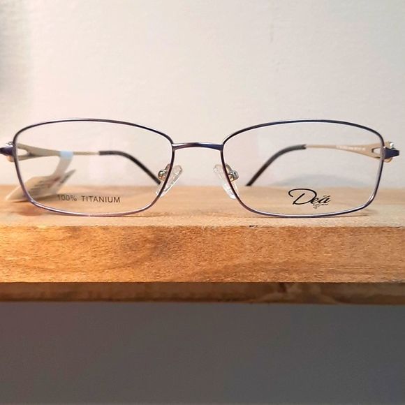 100% Titanium Eyeglass Frame, Woman, Rx'able, Purple Glasses, 56 16 140 NEW - Picture 1 of 11